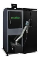 Твердотопливный котел Sakovich PELLET UNIVERSAL 16 кВт Цена за комплект (Теплообменник, горелка Kipi, бункер Bio)