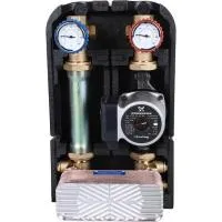 Насосная группа STOUT SDG-0038 с теплообменником 28 пластин,с насосом Grundfos UPSO 25-65 в теплоизоляции SDG-0038-282502