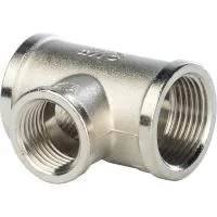 STOUT SFT-0022-341234 Тройник ВВ переходной никелированный